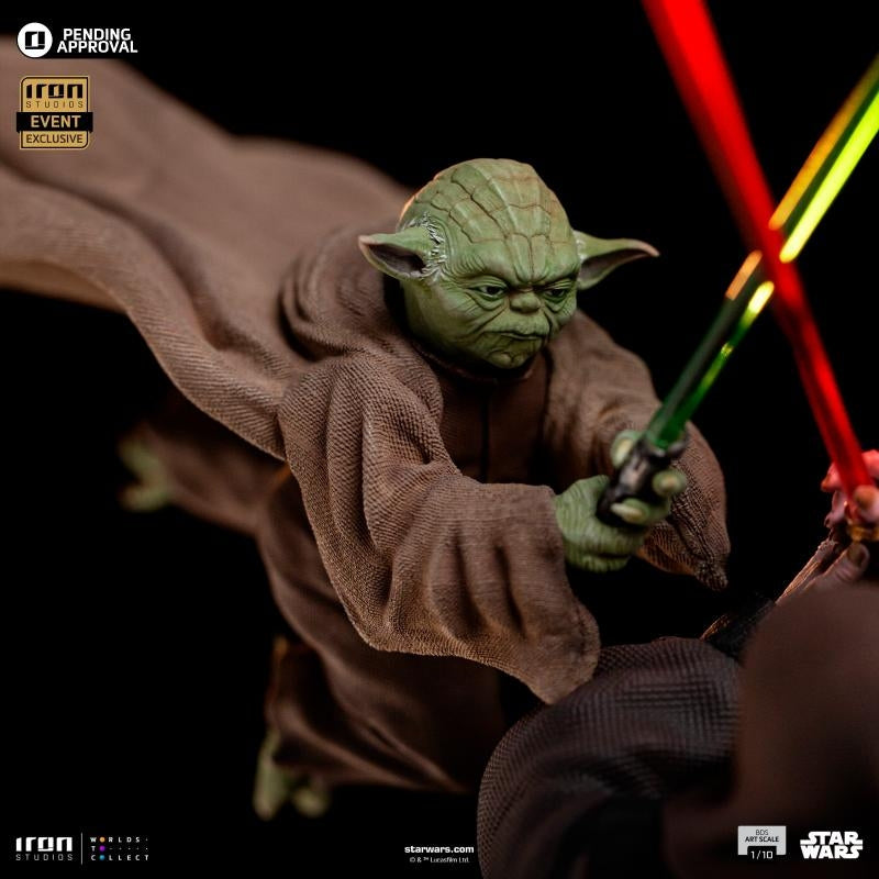 Iron Studios Star Wars Emperor Palpatine vs Yoda (2024 Event Exclusive) Art Scale 1/10 Statue