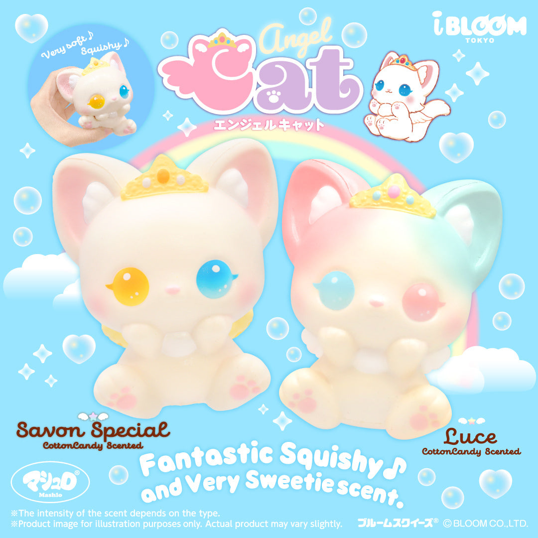 iBloom Squishy Angel Cat Kawaii Soft Scented Slow Rising Stress Relief Shabon-Luce