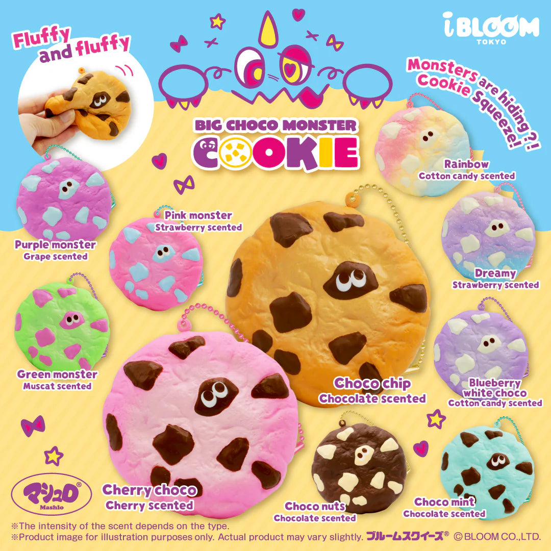 iBloom Squishy Big Choco Monster Cookie Kawaii Soft Scented Slow Rising Stress Reliefs