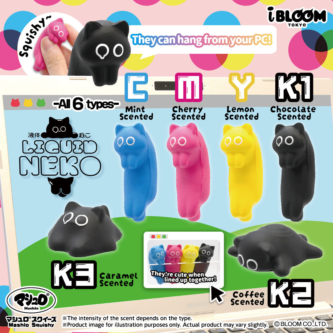 iBloom Squishy ★Capsule Toys★ Liquid NEKO Kawaii Soft Scented Slow Rising Stress Relief