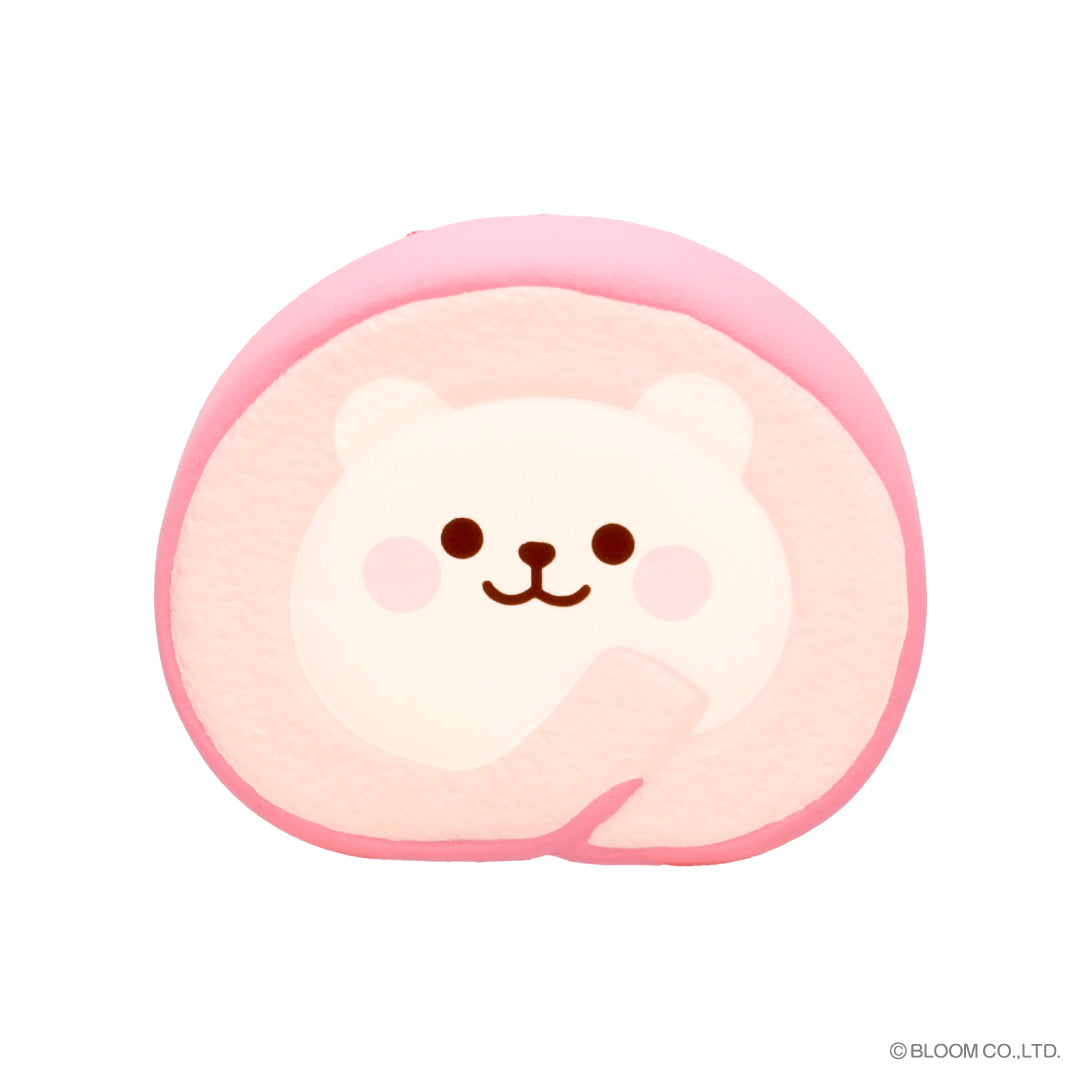 iBloom Squishy Fluffy Rollcake Marmo Strawberry Kawaii Soft Scented Slow Rising Stress Relief
