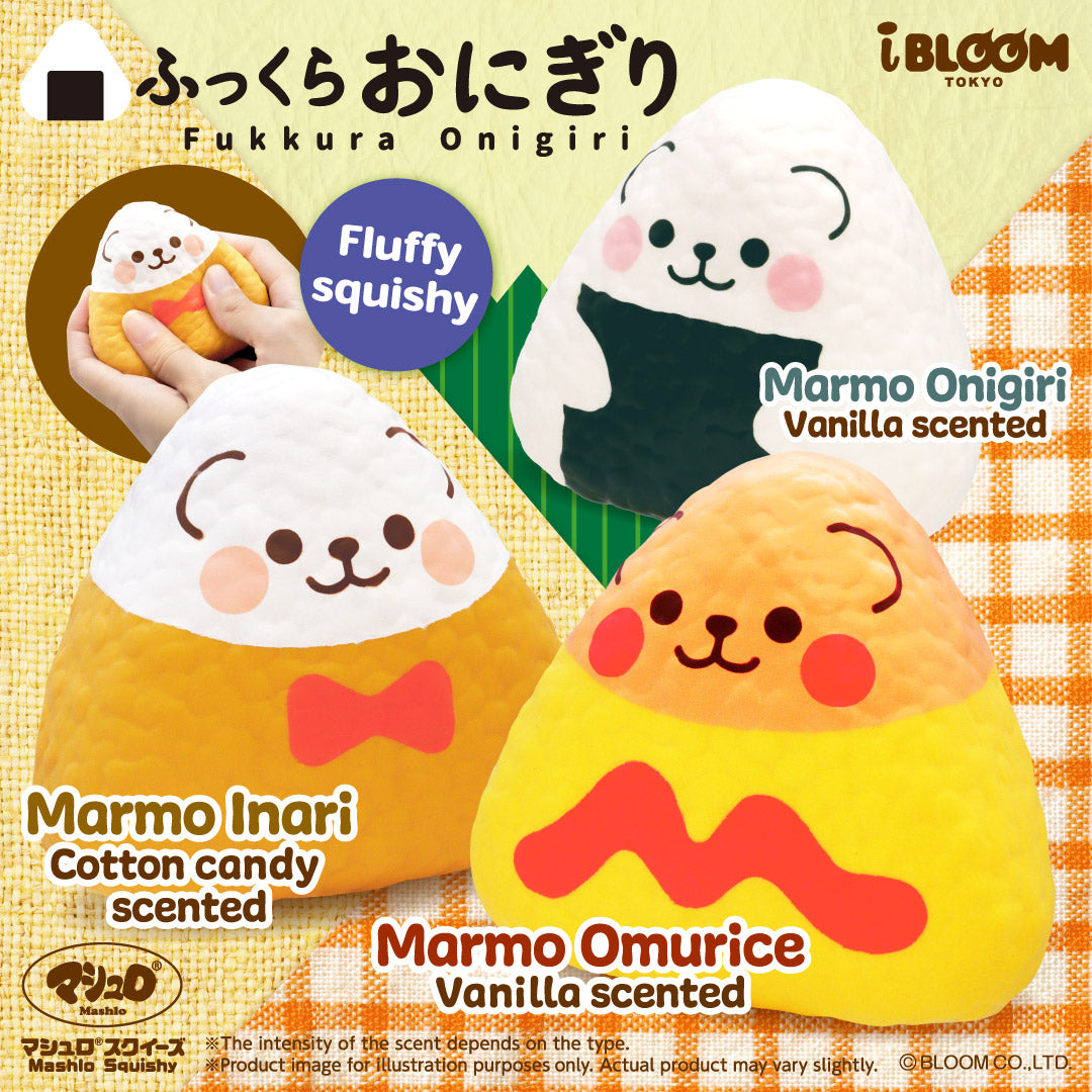 iBloom Squishy Fukkura Onigiri Kawaii Soft Scented Slow Rising Stress Relief LIMITED EDITION🍙