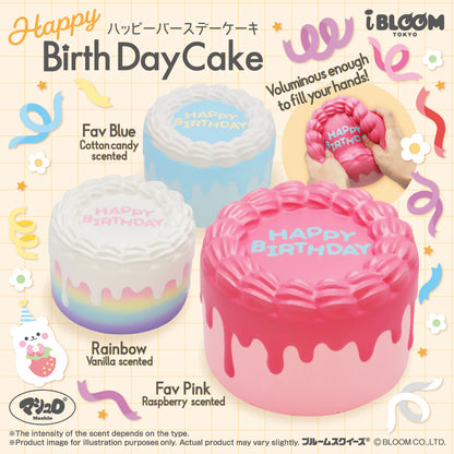 iBloom Squishy Happy Birthday Cake Kawaii Soft Scented Slow Rising Stress Relief