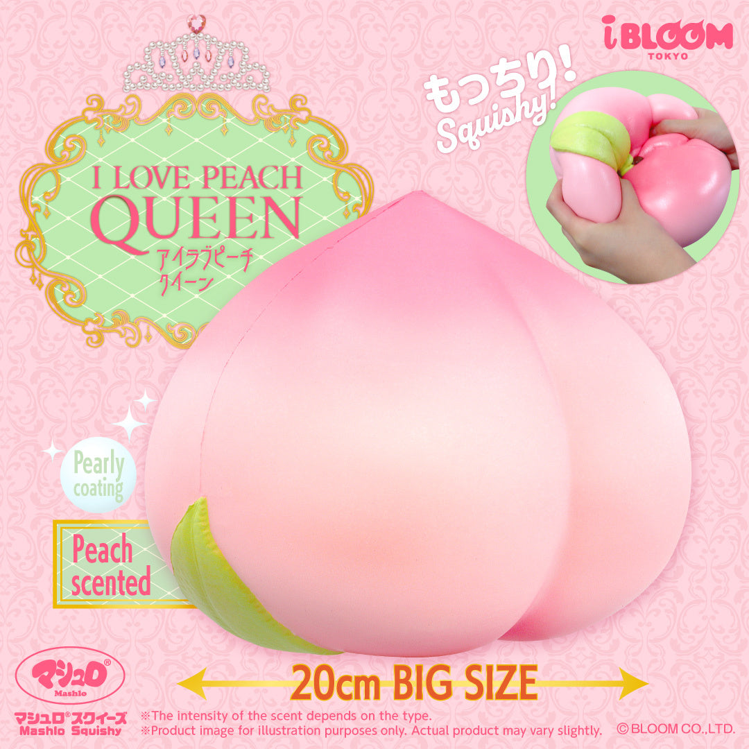 iBloom Squishy I Love Peach Queen Kawaii Soft Scented Slow Rising Stress Relief