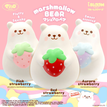 iBloom Squishy Marshmallow Bear Kawaii Soft Scented Slow Rising Stress Relief