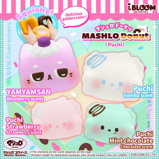 iBloom Squishy Mashlo Donut Puchi Kawaii Soft Scented Slow Rising Stress Relie
