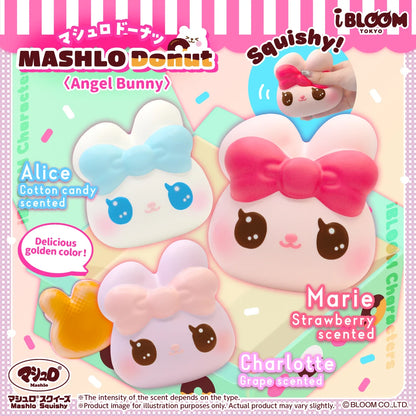iBloom Squishy Mashlo Donuts Angel Bunny Kawaii Soft Scented Slow Rising Stress Relief