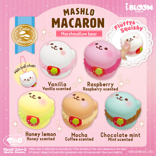 iBloom Squishy Mashlo Macaron “Marshmallow Bear” Kawaii Soft Scented Slow Rising Stress Relief