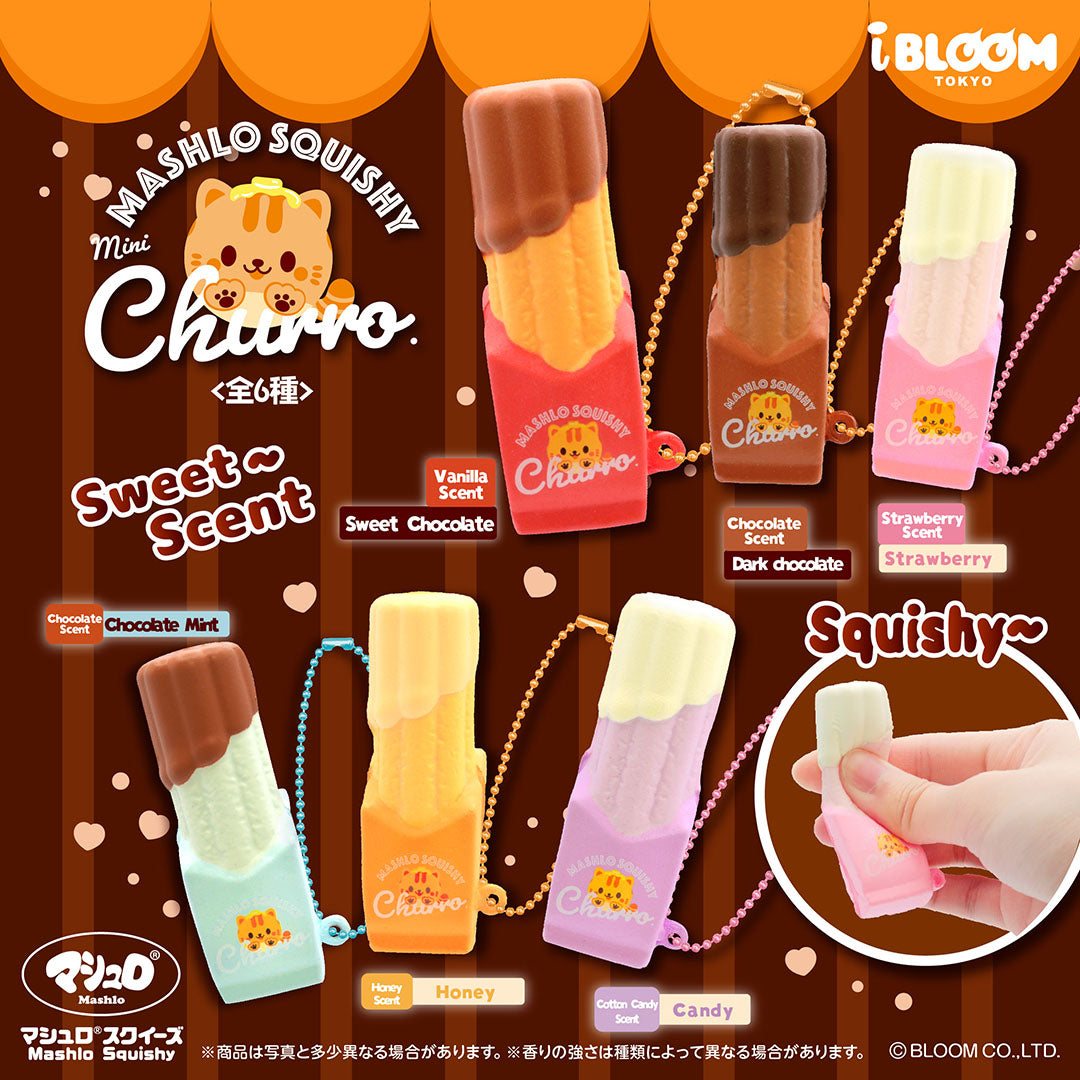 iBloom Squishy Mini Churro Blind Box Kawaii Soft Scented Slow Rising Stress Relief