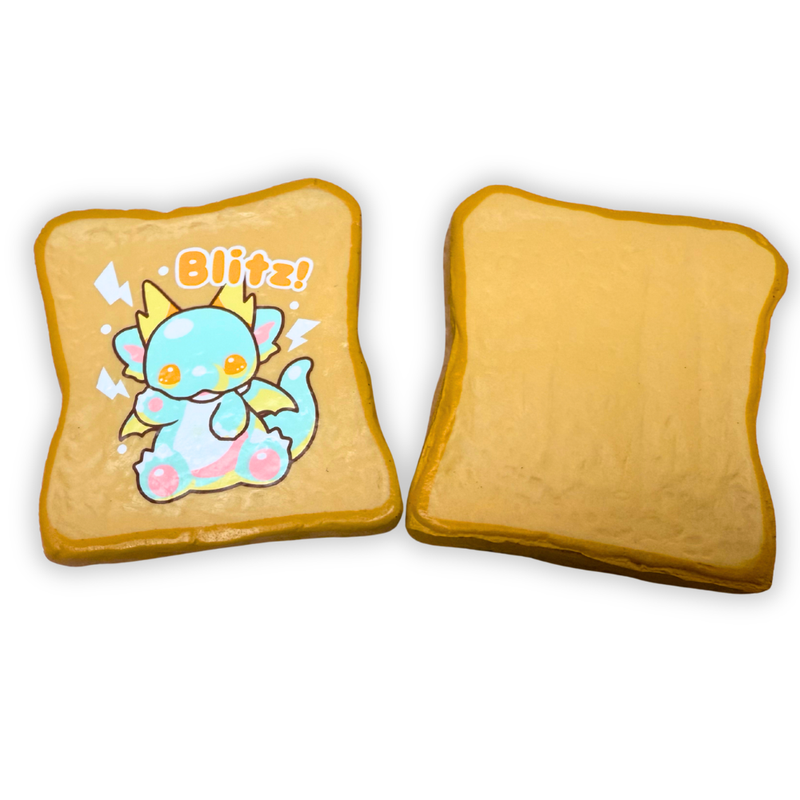iBloom Squishy Mini Milk Toast Electric Dragon Blitz Soft Scented Slow Rising Stress Relief