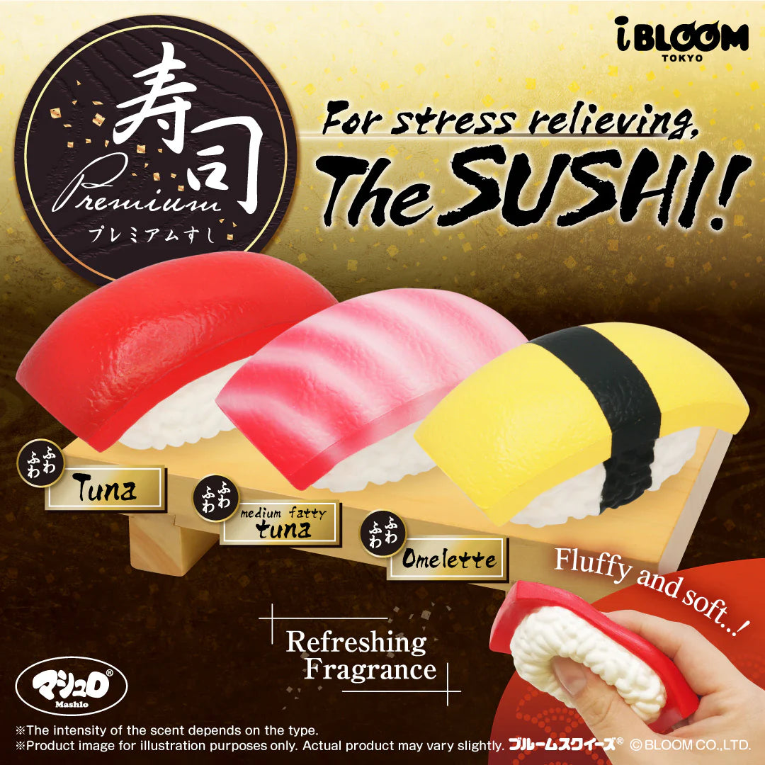 iBloom Squishy Premium Sushi Chutoro Kawaii Soft Scented Slow Rising Stress Relief