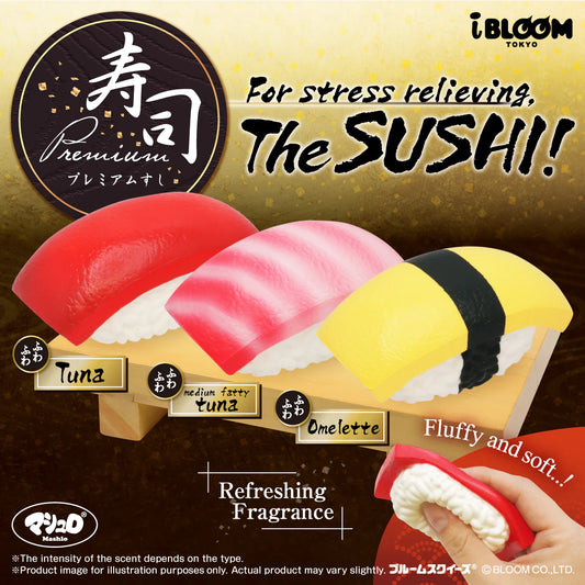 iBloom Squishy Premium Sushi Chutoro Kawaii Soft Scented Slow Rising Stress Relief