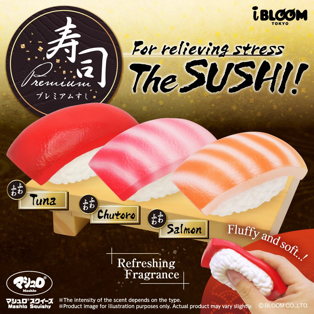 iBloom Squishy Premium Sushi Kawaii Soft Scented Slow Rising Stress Relief