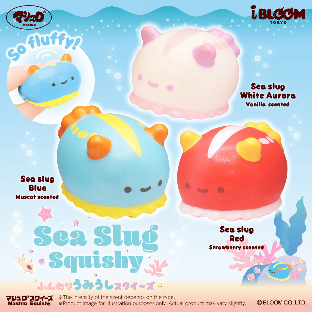 iBloom Squishy Sea Slug Squishy Kawaii Soft Scented Slow Rising Stress Relief