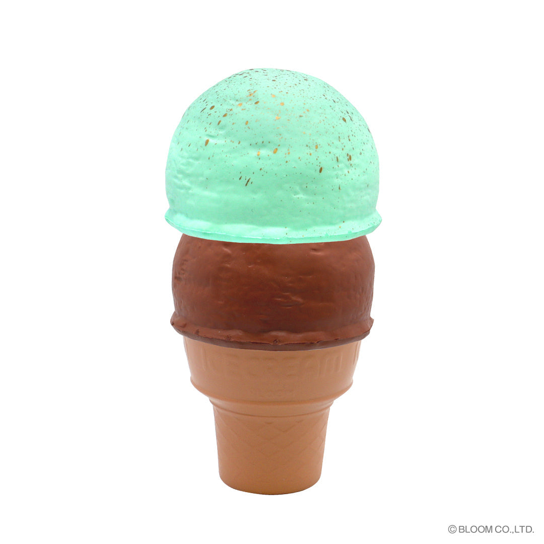 iBloom Squishy Super Soft Double Ice Cream Rich Choco Mint Mint Scent & Chocolate Scent Kawaii Soft Scented Slow Rising Stress Relief