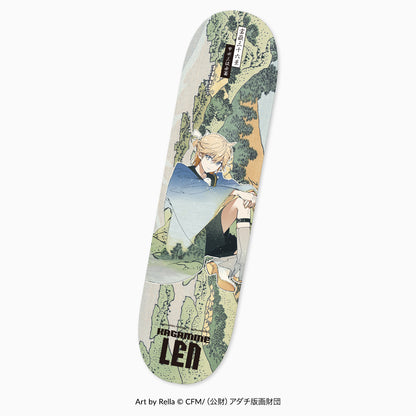 Piapro Characters Hatsune Miku x Katsushika Hokusai x Rella Collaboration Graphic Skateboard Deck Anime Merch