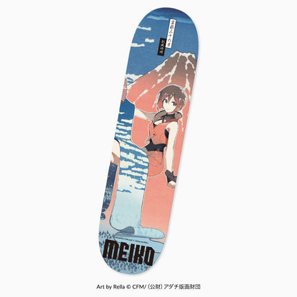 Piapro Characters Hatsune Miku x Katsushika Hokusai x Rella Collaboration Graphic Skateboard Deck Anime Merch