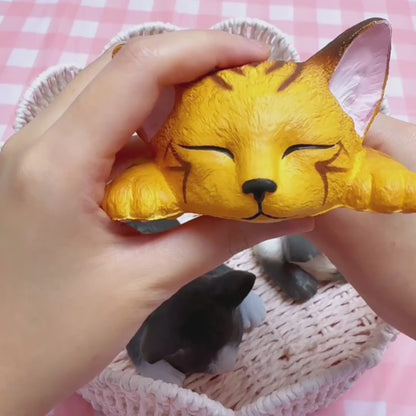 iBloom Squishy We are THE CAT Stretched Out Cat Kawaii Soft Scented Slow Rising Stress Relief