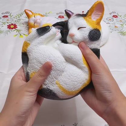 iBloom Squishy We Are The Cat Curled Up Cat Kawaii Soft Scented Slow Rising Stress Relief