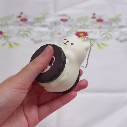 iBloom Squishy Marmo Sandwich Cookie Cookies & Cream Kawaii Soft Scented Slow Rising Stress Relief