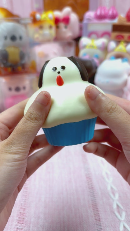 iBloom Squishy Maison Terrier Cupcake Dog Squishy Kawaii Soft Scented Slow Rising Stress Relief