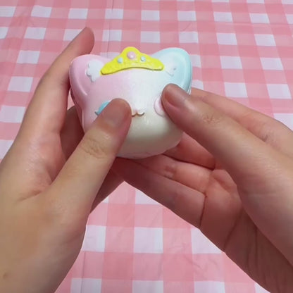 iBloom Squishy Angel Cat Macaron Kawaii Soft Scented Slow Rising Stress Relief