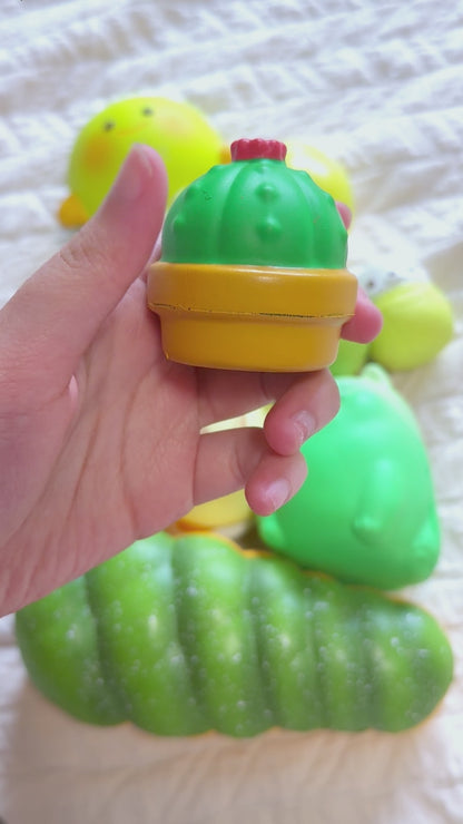 iBloom Squishy 💚Capsule Toys💚 Fluffy Succulents Kawaii Soft Scented Slow Rising Stress Relief
