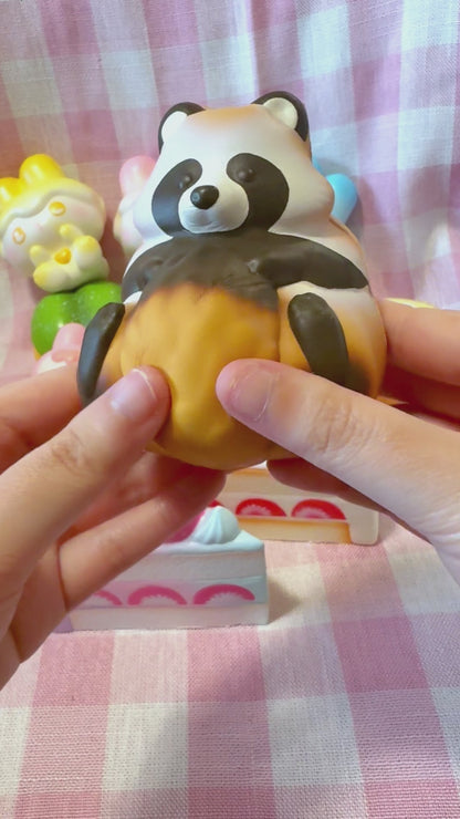 iBloom Squishy Chubby Fluffy Tanuki Kawaii Soft Scented Slow Rising Stress Relief