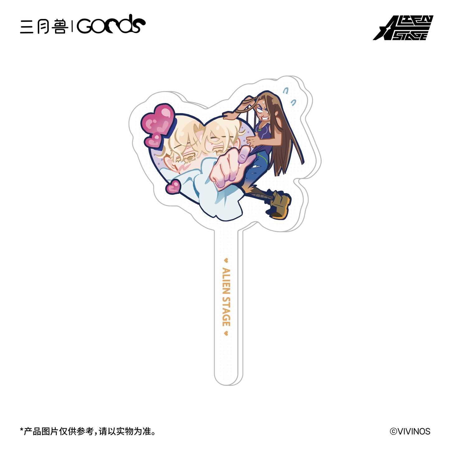 ALIEN STAGE DLC Fruity Heart Hyuna & Luka Acrylic Photo Stick Anime Merch